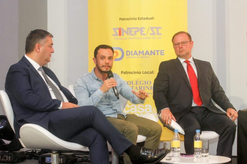 Luis Virg&iacute;lio de Souza da Silveira, Alan Claumann e Vini de Luca – Foto: Leo Munhoz/ND