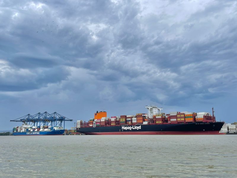 Navio faz manobras constantes em pa&iacute;ses da Am&eacute;rica do Sul – Foto: Portonave/Divulga&ccedil;&atilde;o