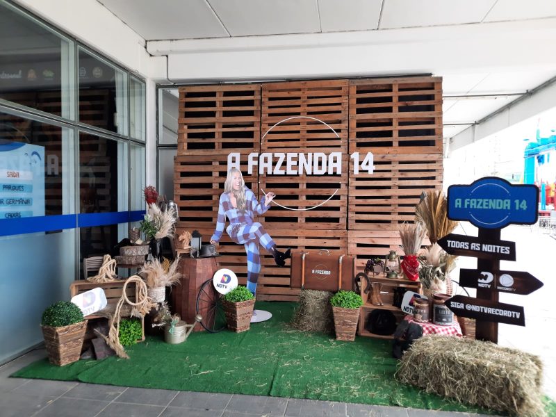 Espa&ccedil;o foi organizado pela equipe da NDTV Record TV – Foto: Grazielle Guimar&atilde;es/Reprodu&ccedil;&atilde;o/ND