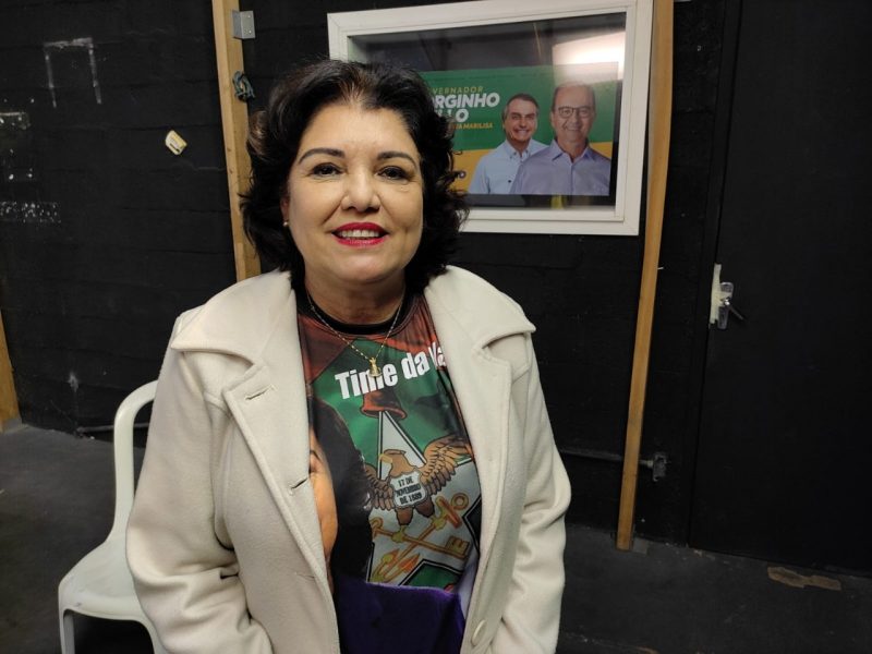 Marilisa Boehm, vice de Jorginho Mello, concorre no segundo turno – Foto: Drika Evarini/ND