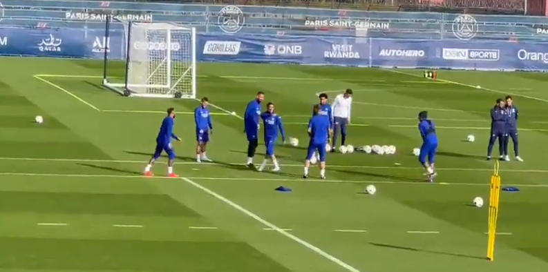 Mbapp&eacute; gargalha com jogada de Neymar – Foto: Reprodu&ccedil;&atilde;o Twitter