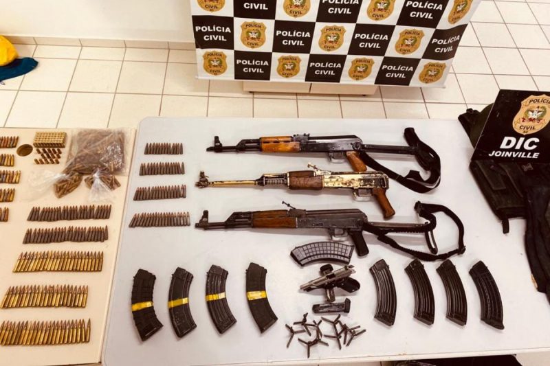 Material apreendido em janeiro durante pris&atilde;o do grupo – Foto: Pol&iacute;cia Civil/Divulga&ccedil;&atilde;o