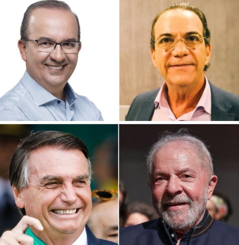 Jorginho Mello, D&eacute;cio Lima, Jair Bolsonaro e Lula: Os personagens do segundo turno – Foto: Montagem sobre divulga&ccedil;&atilde;o/ND
