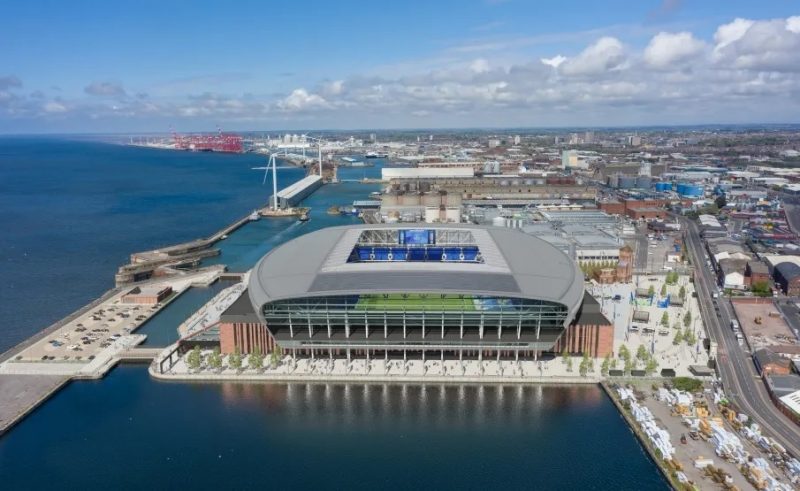 Novo e luxuoso estádio do Everton, da Inglaterra