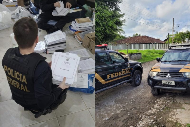 Opera&ccedil;&atilde;o cumpre sete mandados de busca e apreens&atilde;o em Joinville e Itapo&aacute; – Foto: PF/Divulga&ccedil;&atilde;o