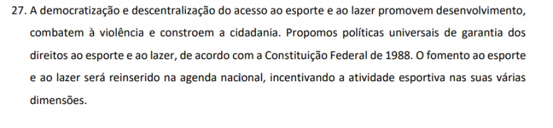 Parte do plano de governo de Lula – Foto: TSE/Reprodu&ccedil;&atilde;o