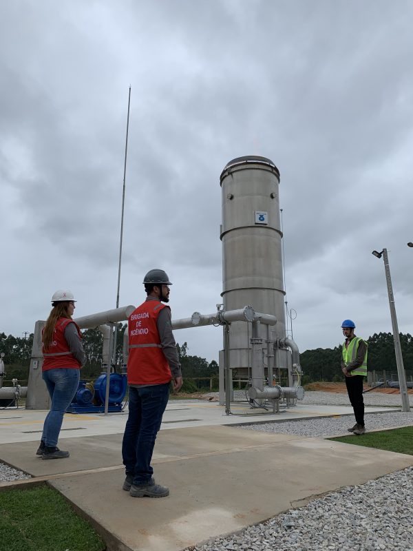 Com a planta de biog&aacute;s em Brusque, a empresa totaliza quatro projetos em opera&ccedil;&atilde;o no pa&iacute;s, localizados em Santa Catarina e S&atilde;o Paulo – Foto: Planta de capta&ccedil;&atilde;o e queima do biog&aacute;s no CGR Brusque