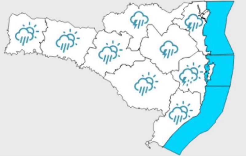 Tempo permanece inst&aacute;vel nesta quarta (12) em SC – Foto: Defesa Civil/Divulga&ccedil;&atilde;o/ND