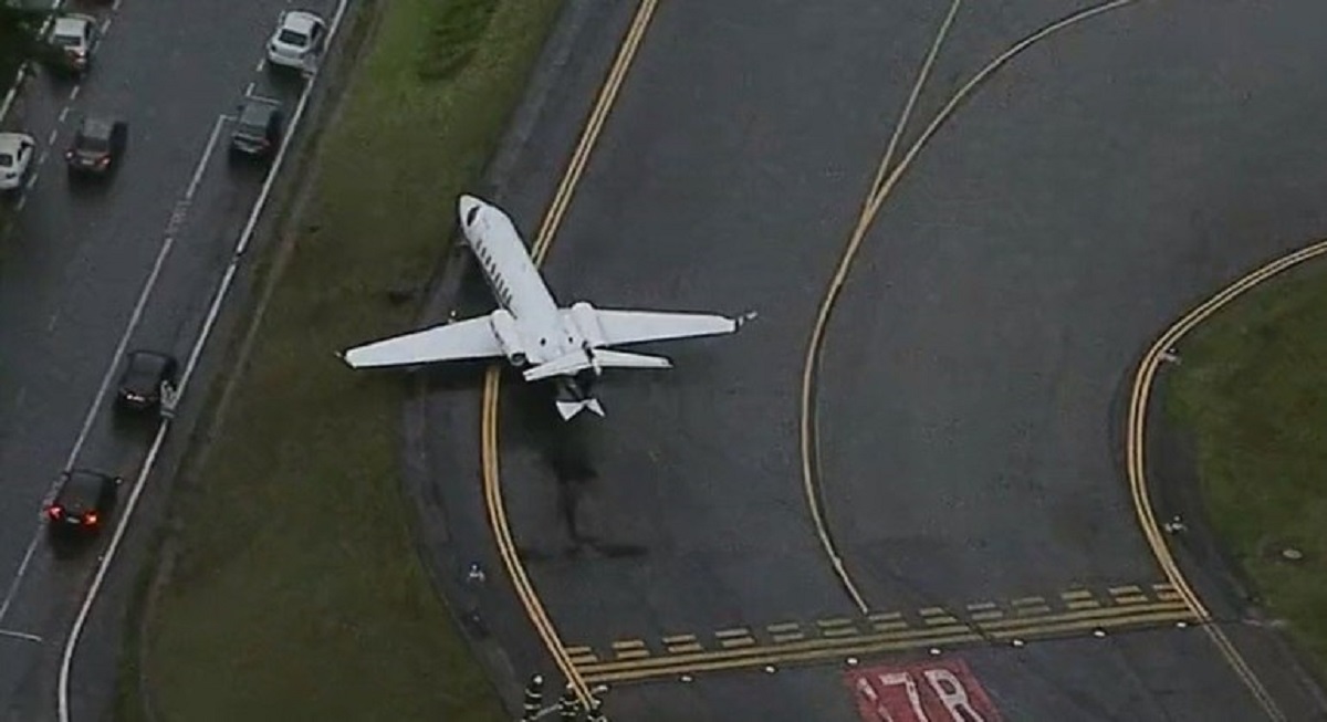 Pneu de avião que faria translado de vítimas de acidente aéreo fura durante  pouso no AC; vídeo, Acre