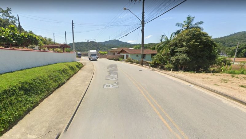 Rua Alberto Muller, em Brusque – Foto: Maps/Reprodu&ccedil;&atilde;o/ND