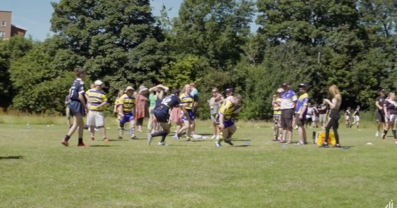 Jogo de rugby nessa categoria especial n&atilde;o tem contato f&iacute;sico – Foto: Reprodu&ccedil;&atilde;o