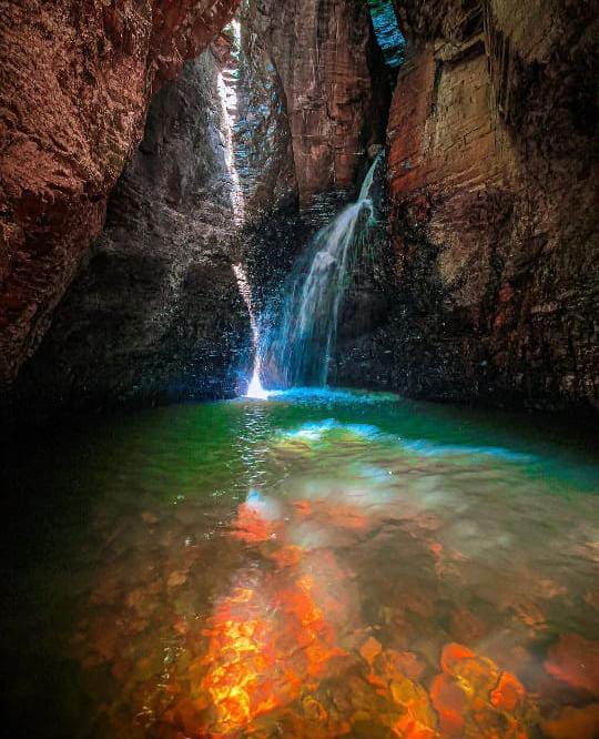 Salto das Andorinhas, em Ascurra, uma das opções de cachoeiras em SC