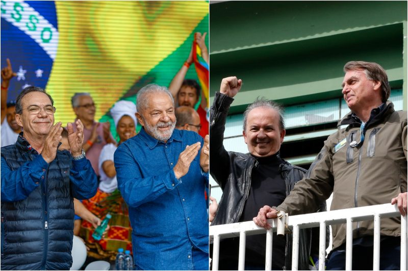 D&eacute;cio e Lula, Jorginho e Bolsonaro – Foto: Montagem/ND
