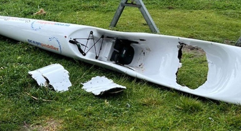 Caiaque foi abaconhado por tubarão-branco