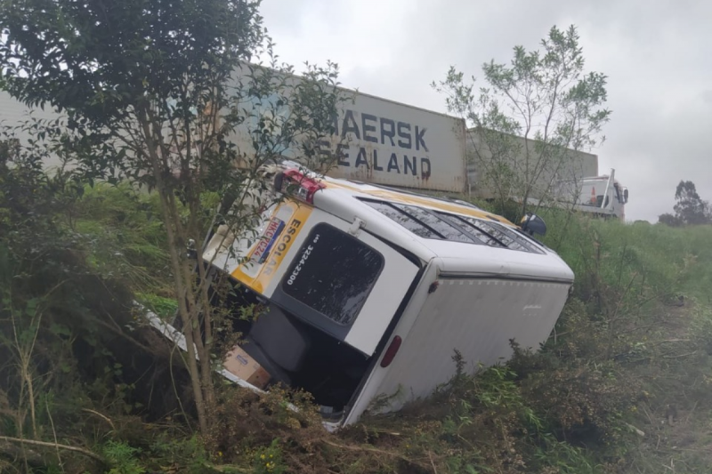 Seis pessoas ficaram feridas no acidente – Foto: PRF/Divulga&ccedil;&atilde;o/ND