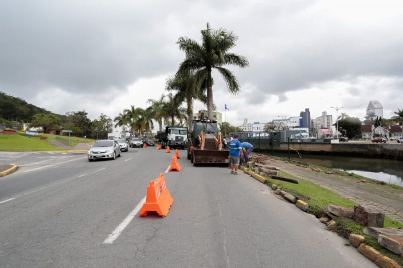 Interdi&ccedil;&atilde;o teve in&iacute;cio nesta segunda-feira (24) – Foto: Prefeitura de Joinville/Divulga&ccedil;&atilde;o