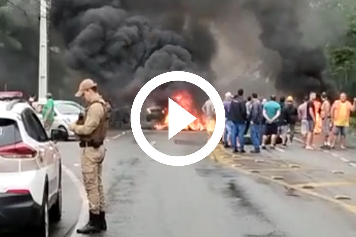 Vídeo: veja lista atualizada dos pontos de bloqueios nas rodovias de joinville e região
