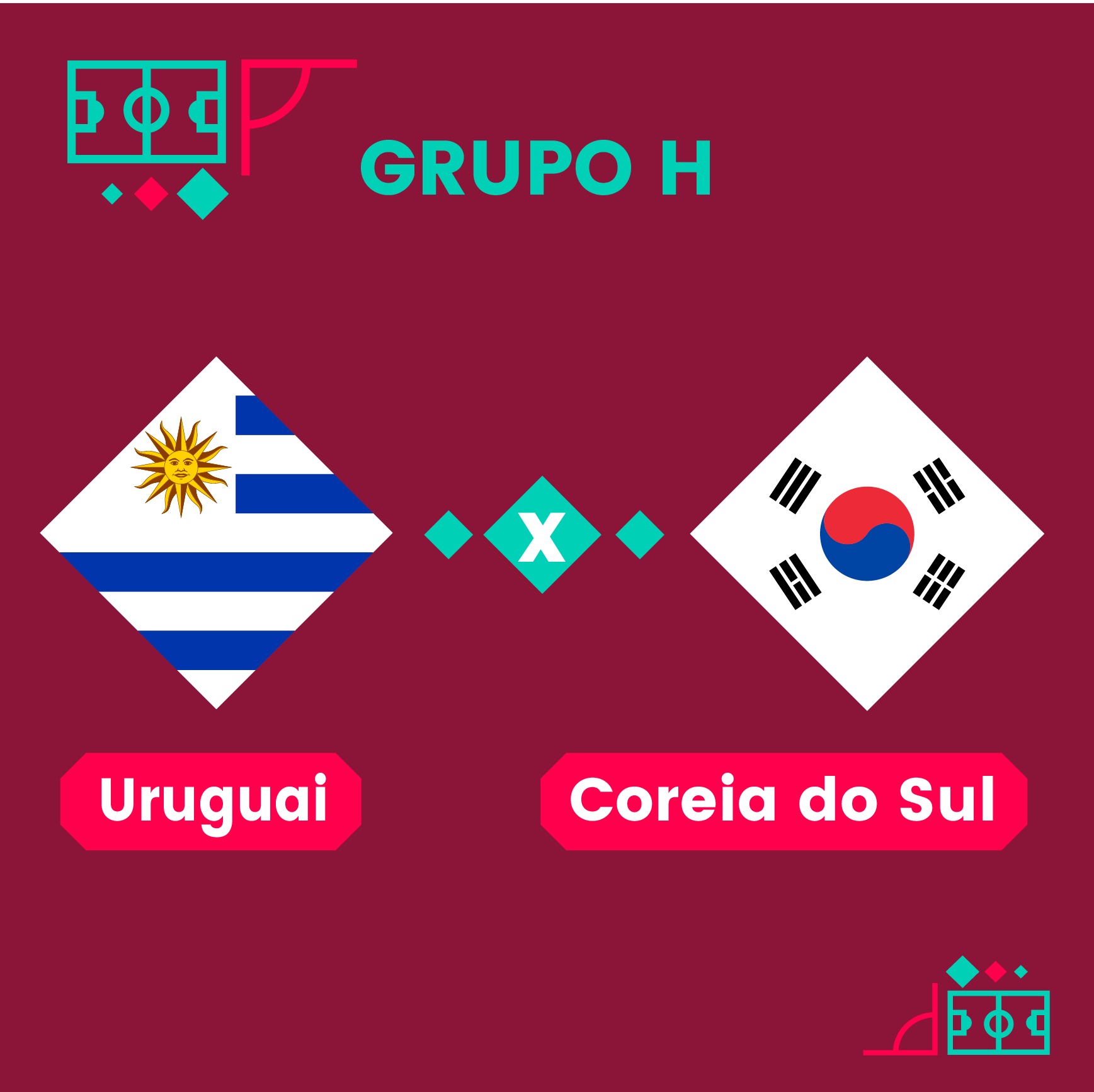 Jogo da Copa Ao Vivo: Uruguai x Coreia do Sul