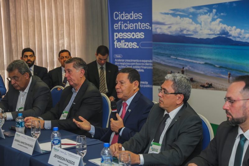 Hamilton Mour&atilde;o participou de evento em Florian&oacute;polis – Foto: Sofia Leal/PMF/Divulga&ccedil;&atilde;o/ND