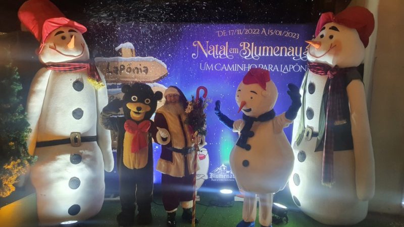 Natal em Blumenau sofre atrasos por conta dos bloqueios nas rodovias catarinenses – Foto: Divulga&ccedil;&atilde;o/Prefeitura de Blumenau/ND