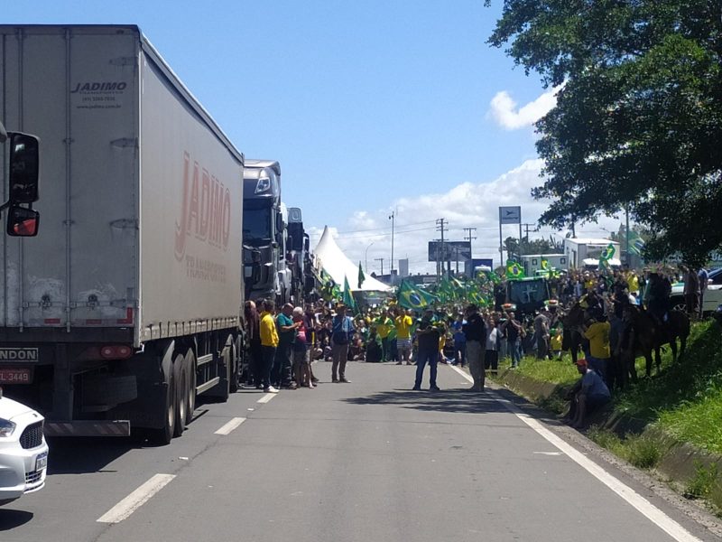 Segundo a PRF, há 28 pontos de bloqueios parciais ou totais ainda ativos – Foto: PRF/Divulgação/ND