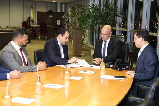 Simonetti com Moraes, no TSE – Foto: OAB/Divulga&ccedil;&atilde;o/ND