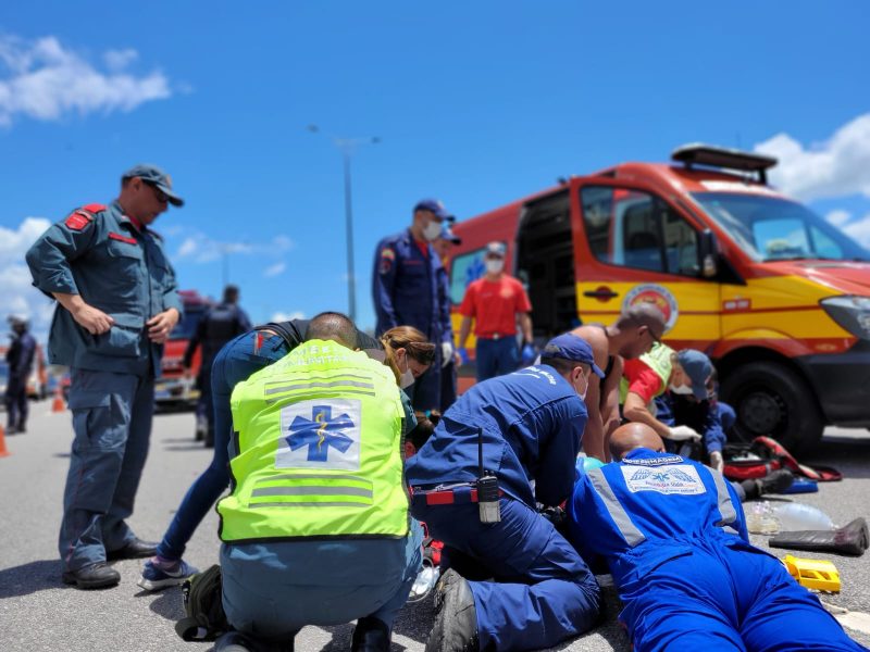 Acidente causa morte em avenida principal de Florian&oacute;polis – Foto: GMF/Reprodu&ccedil;&atilde;o/ND