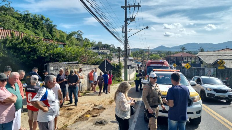 Florianópolis registrou atropelamento de servidores na Lagoa da Conceição
