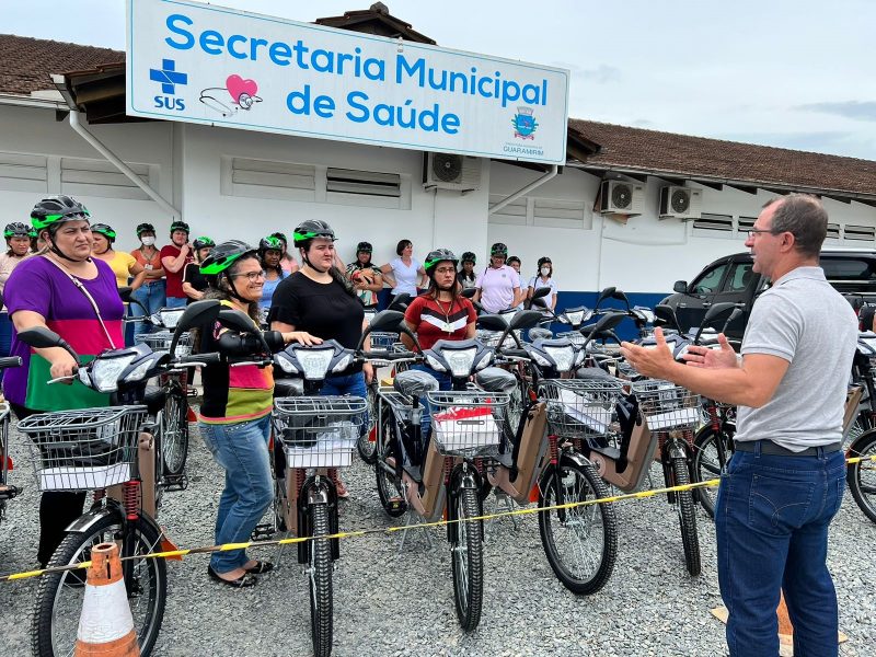 Medida in&eacute;dita no munic&iacute;pio traz mais conforto aos profissionais pelas localidades de Guaramirim. – Foto: Divulga&ccedil;&atilde;o/Prefeitura Guaramirim