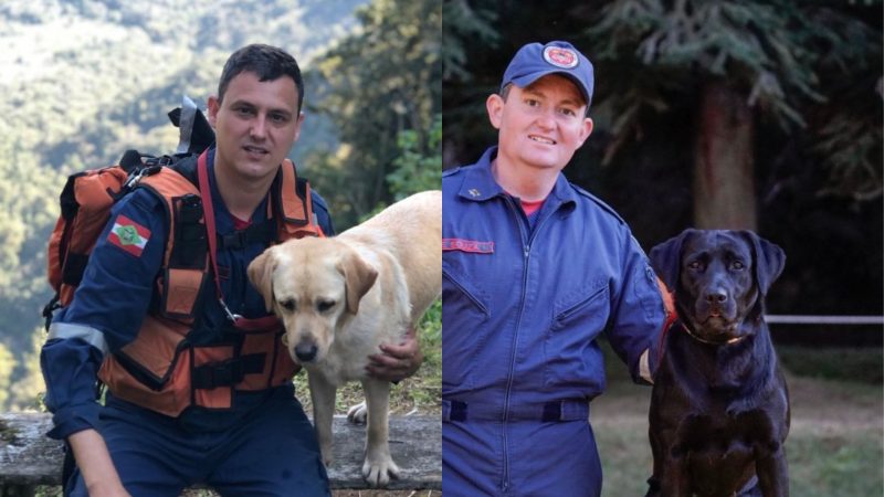 Dois dos bin&ocirc;mios enviados para o resgate na BR-347 s&atilde;o de Itaja&iacute; e regi&atilde;o – Foto: CBMSC/Divulga&ccedil;&atilde;o/ND