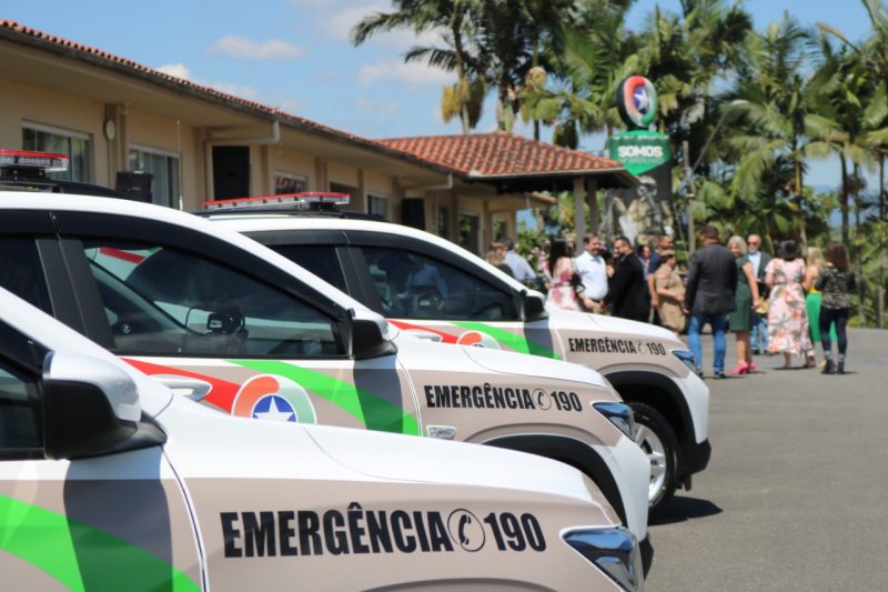Ao todo s&atilde;o nove viaturas que atuam no radiopatrulhamento e para todo tipo de ocorr&ecirc;ncia. – Foto: Divulga&ccedil;&atilde;o/PMJS