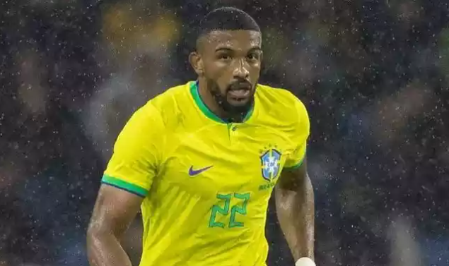 Bremer durante jogo da Seleção Brasileira