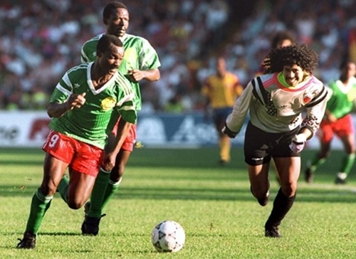 Milla brilhou diante da Col&ocirc;mbia – Foto: Fifa