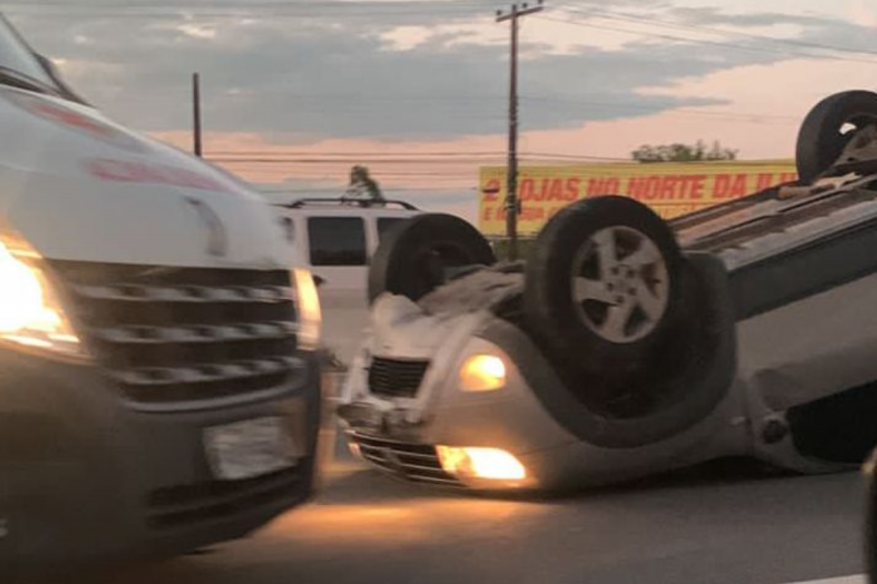 Acidente foi registrado por volta das 18h30 – Foto: @RicardoPastrana/GMF/Divulga&ccedil;&atilde;o ND