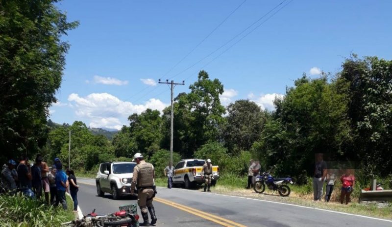 Acidente tirou a vida de um motociclista de 31 anos no Alto Vale – Foto: Divulga&ccedil;&atilde;o/Rede Web TV/ND