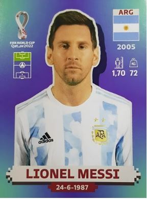 Lionel Messi, da Argentina, vai para a sua última Copa do Mundo, provavelmente &#8211; Foto: Panini/Divulgação/ND