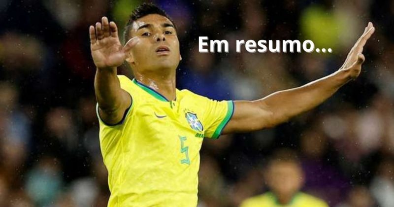 Casemiro, o salvador da P&aacute;tria: sem coment&aacute;rios – Foto: Reprodu&ccedil;&atilde;o