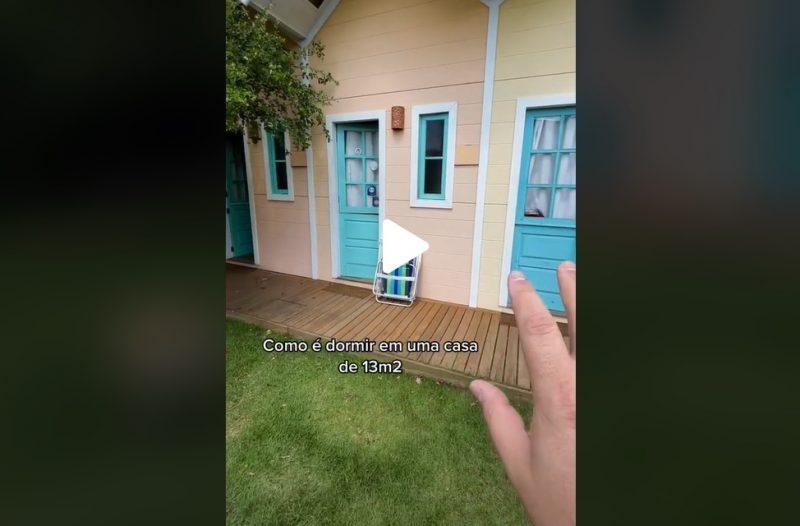 Tiny house em Florian&oacute;polis – Foto: Reprodu&ccedil;&atilde;o/@gustavopozzato/TikTok/ND