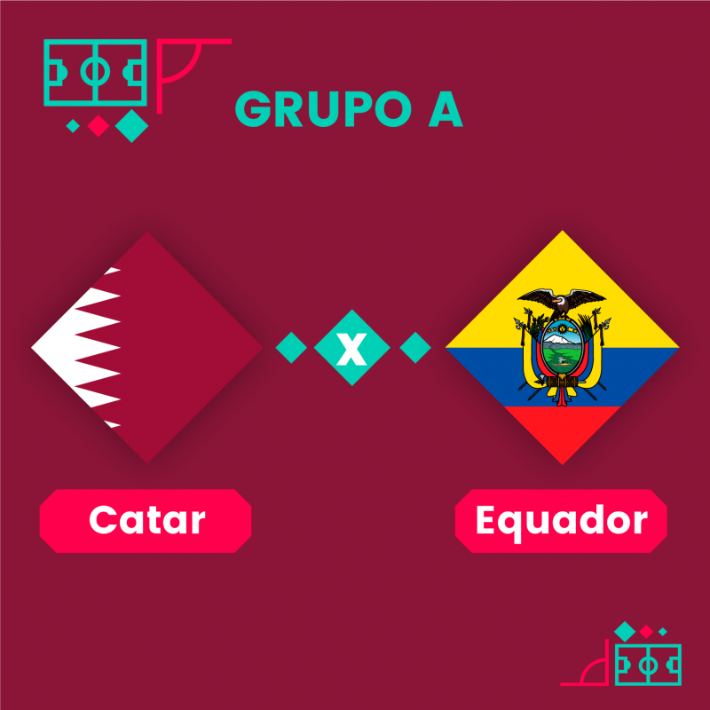 Catar x Equador  Onde assistir ao primeiro jogo da Copa do Mundo 2022 ao  vivo?