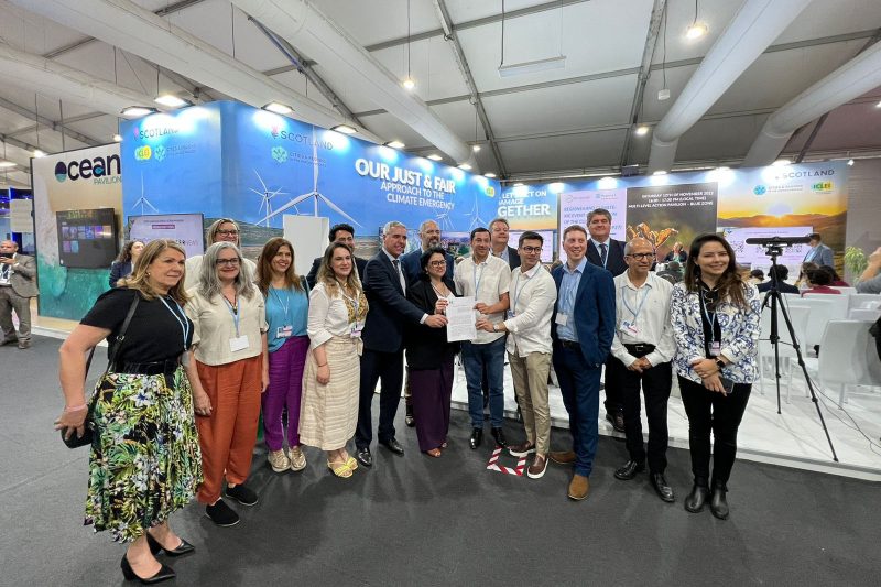 Comiss&atilde;o do Meio Ambiente do Codesul, no Egito, durante a realiza&ccedil;&atilde;o da COP 27 – – Foto: SEDEST/Divulga&ccedil;&atilde;o/ND