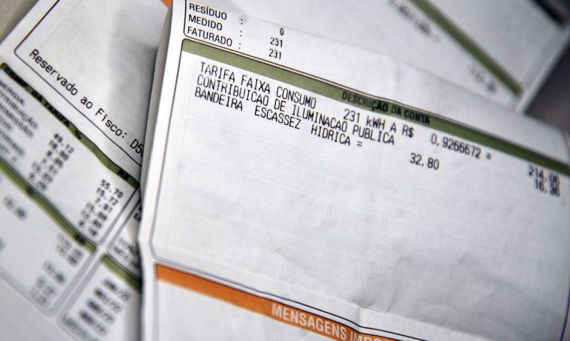 Conta de energia el&eacute;trica – Foto: Marcello Casal Jr/Ag&ecirc;ncia Brasil/ND