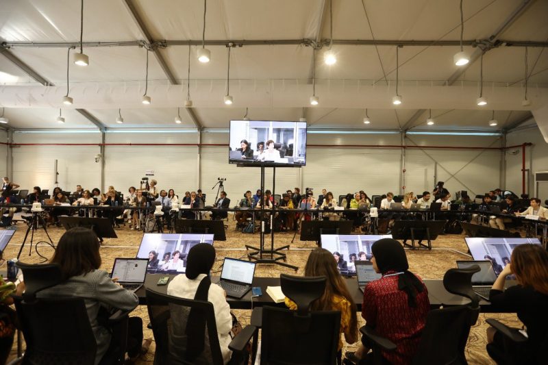 A 27&ordf; confer&ecirc;ncia do clima da ONU (Organiza&ccedil;&atilde;o das Na&ccedil;&otilde;es Unidas) &eacute; realizada no Egito – Foto: Reprodu&ccedil;&atilde;o/@Cop27P/ND