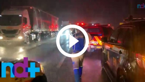 Vídeo: cenário trágico na BR-277 após engavetamento - Guararema News