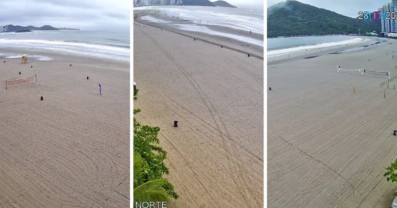 Chuva triplicou n&uacute;mero de piscinas naturais em Balne&aacute;rio Cambori&uacute; – Foto: Reprodu&ccedil;&atilde;o/ND