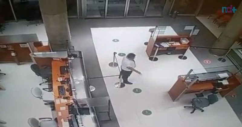 Homem abre libera a entrada e conversa com suposto fantasma em sanat&oacute;rio – Foto: Reprodu&ccedil;&atilde;o/@mauroszeta/ND