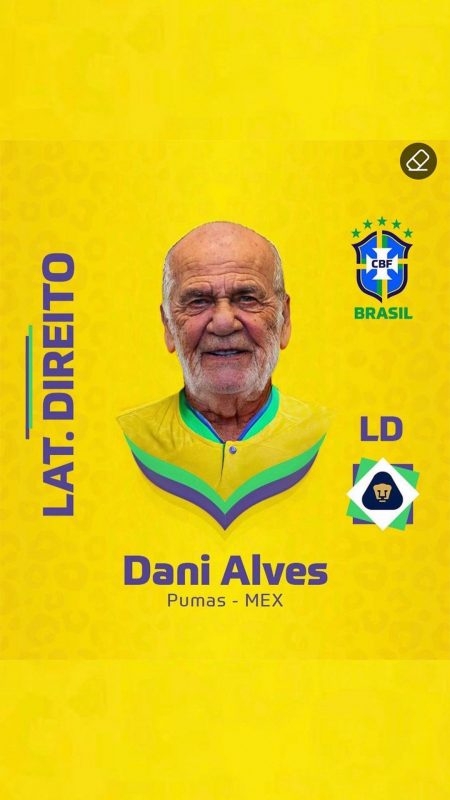 Daniel Alves deve jogar na vaga de Danilo e internautas j&aacute; partem para os memes – Foto: Reprodu&ccedil;&atilde;o