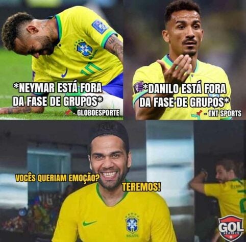 Daniel Alves deve jogar na vaga de Danilo e internautas j&aacute; partem para os memes – Foto: Reprodu&ccedil;&atilde;o