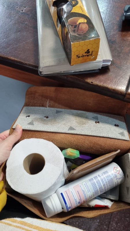 Passageiros ficaram presos na barreira de Indaial – Foto: Arquivo pessoal/Daniela Mattiello/ND