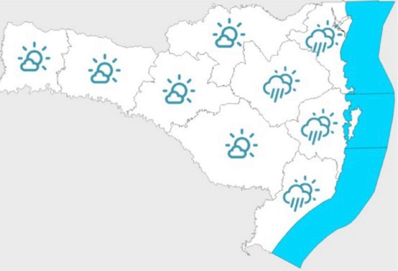 Santa Catarina terá nuvens e chuva persistente na terça (8) &#8211; Foto: Defesa Civil SC