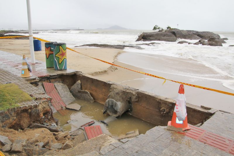 Chuvas afetam o Litoral Norte de Santa Catarina – Foto: Marcos Porto/Secom Itja&aacute;i